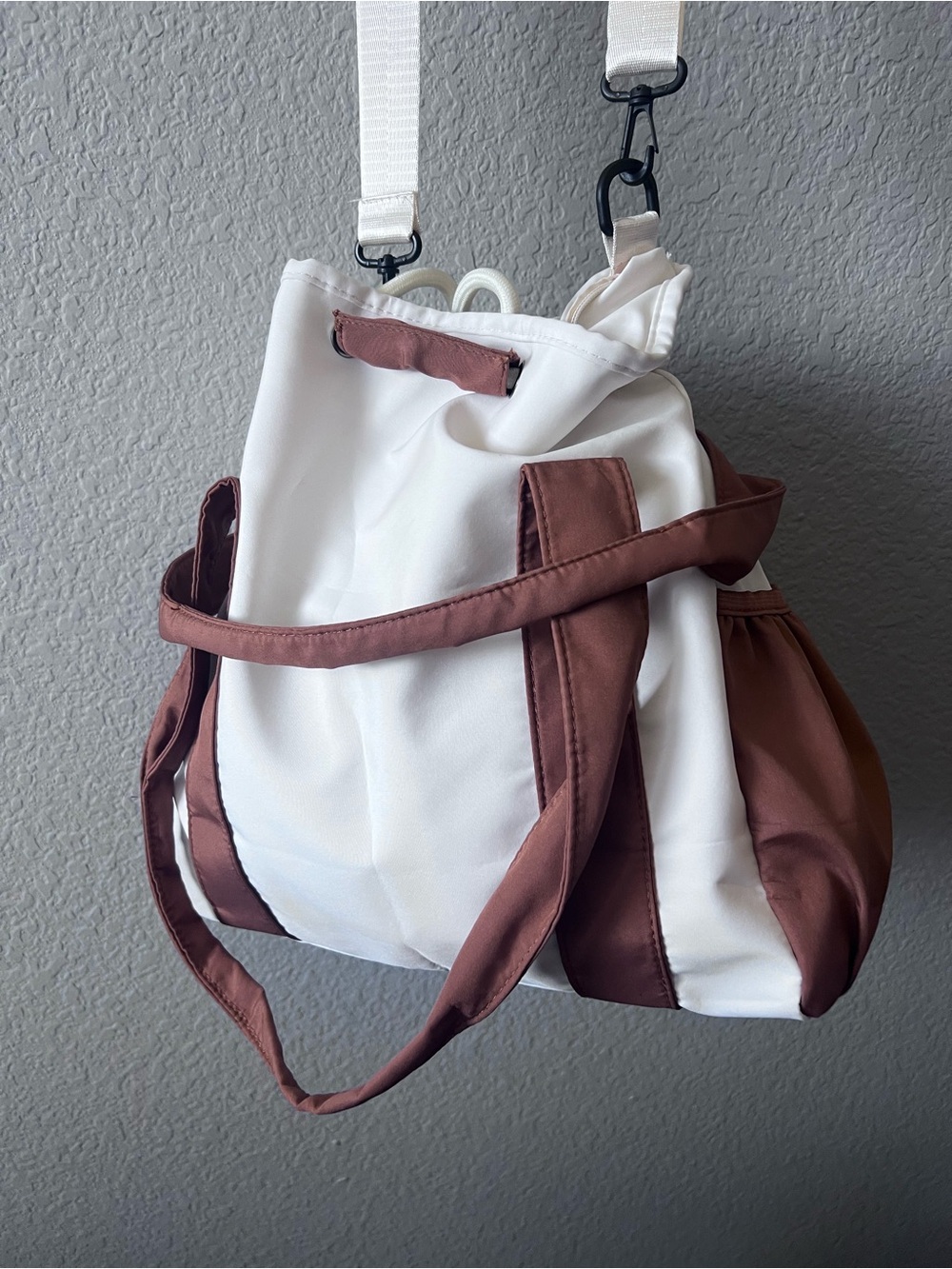 Bougie back to school White and Brown Drawstring Tote Bag - Picture 8 of 16